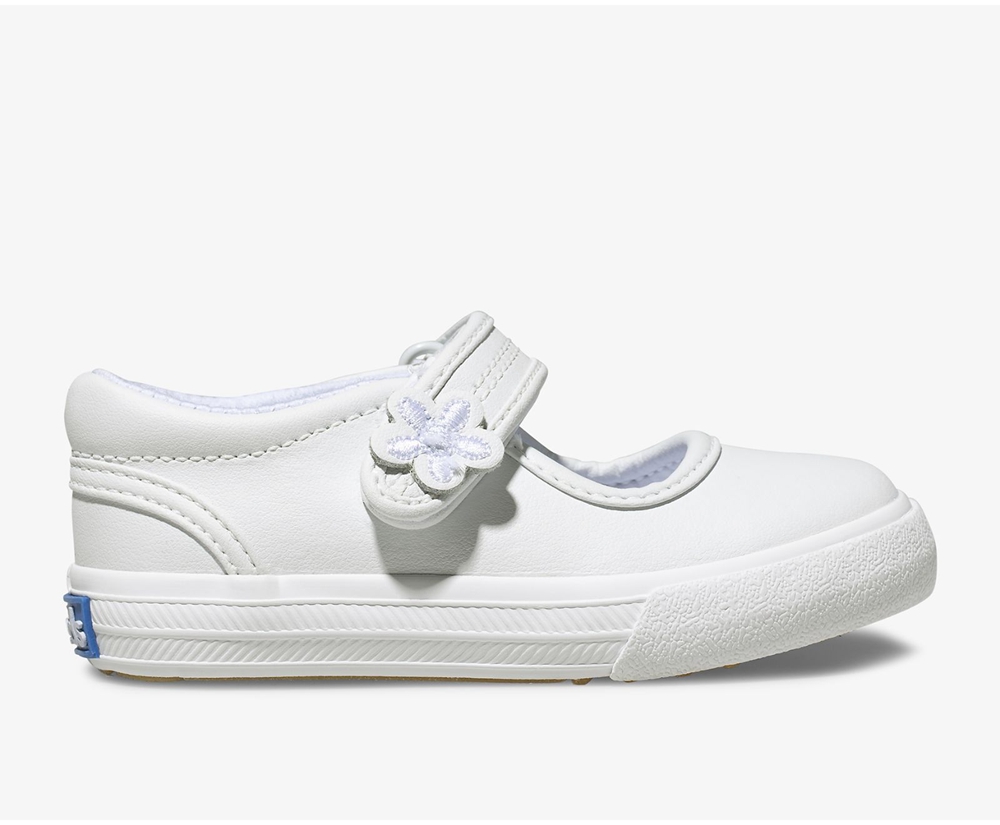 Keds Slip Ons Kinder Weiß - Ella Mary Jane - HOG-893102